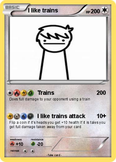 Pokemon I like trains