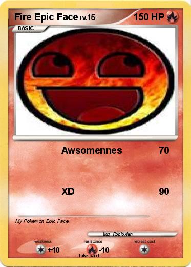 Pokemon Fire Epic Face
