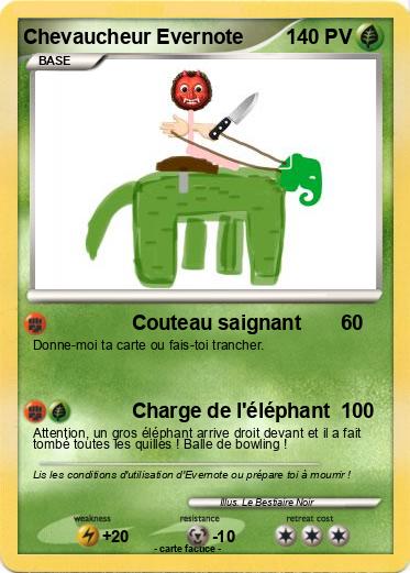 Pokemon Chevaucheur Evernote