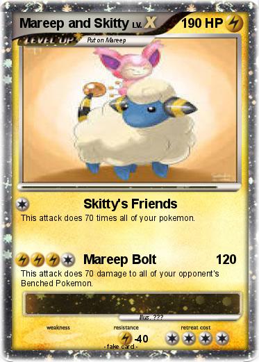 Pokemon Mareep and Skitty
