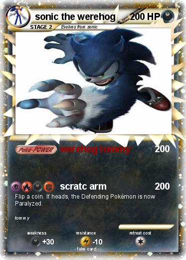 Pokemon sonic the werehog