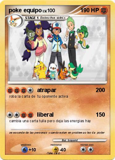 Pokemon poke equipo