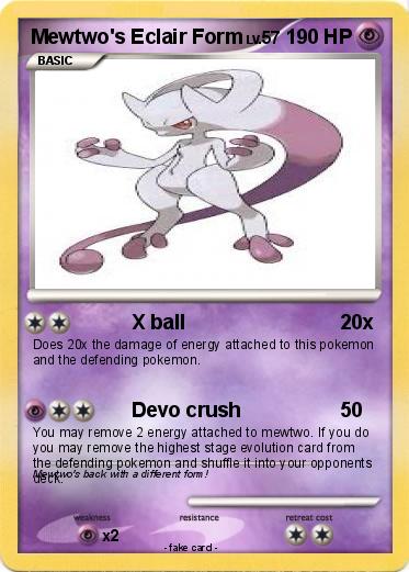Pokemon Mewtwo's Eclair Form