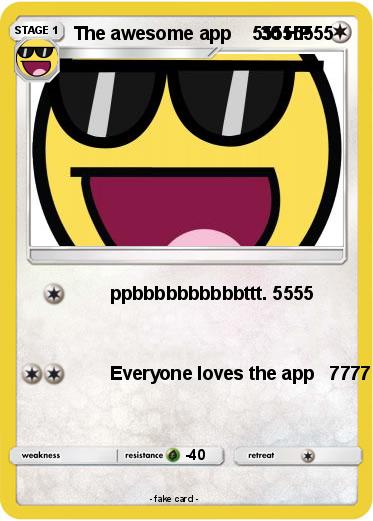 Pokemon The awesome app    55555555