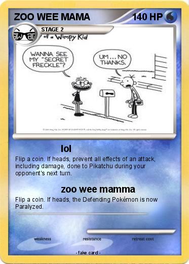 Pokemon ZOO WEE MAMA
