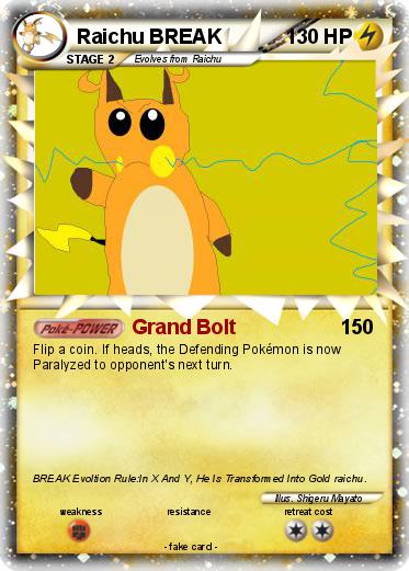 Pokemon Raichu BREAK