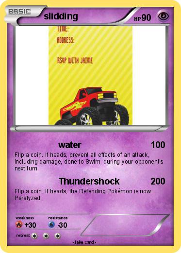 Pokemon slidding