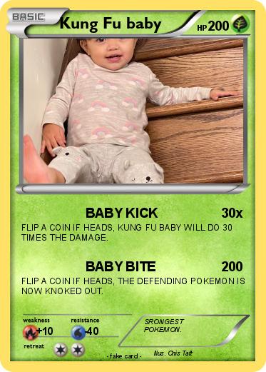 Pokemon Kung Fu baby