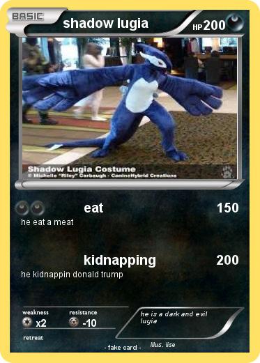 Pokemon shadow lugia