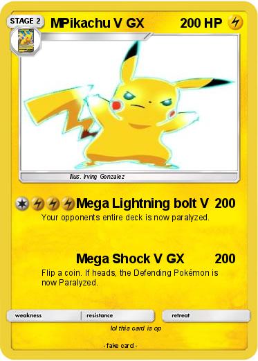 Pokemon MPikachu V GX