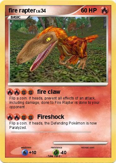 Pokemon fire rapter