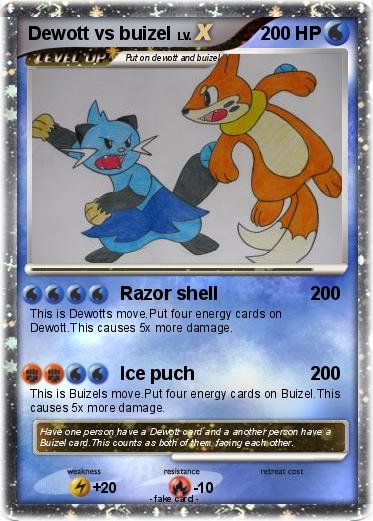 Pokemon Dewott vs buizel