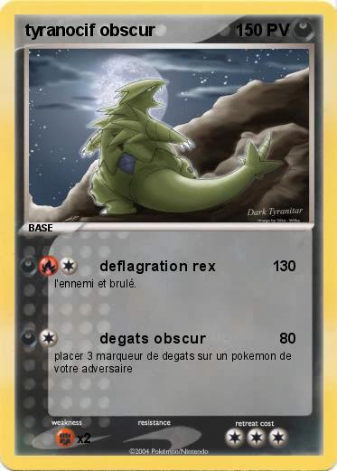 Pokemon tyranocif obscur