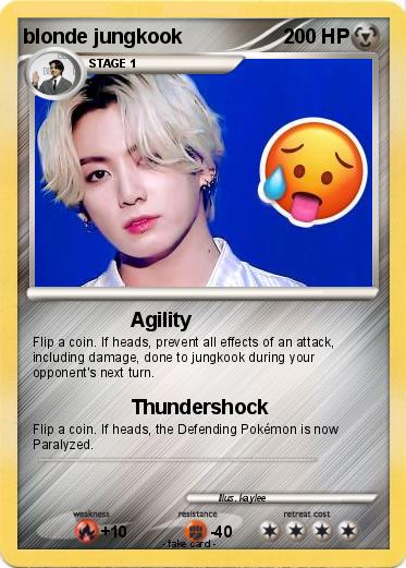 Pokemon blonde jungkook