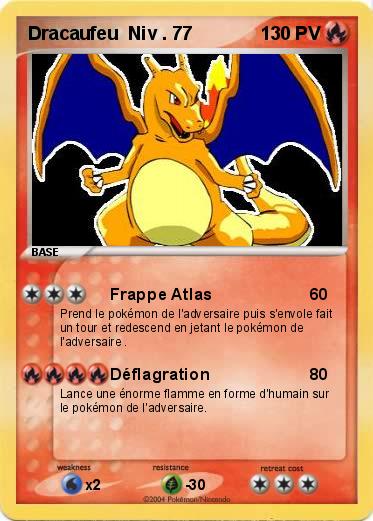 Pokemon Dracaufeu  Niv . 77