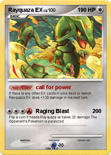 Pokemon Rayquaza EX