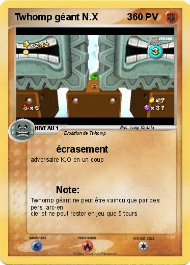 Pokemon Twhomp géant N.X           3