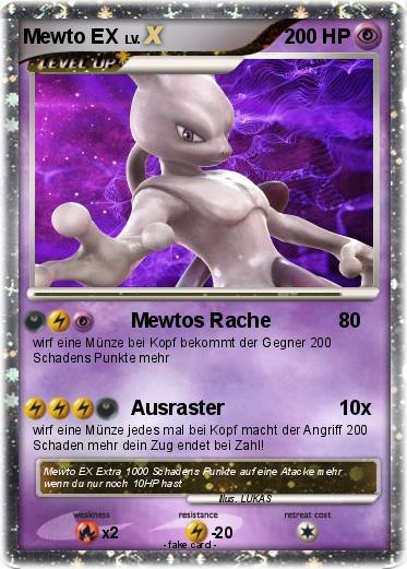 Pokemon Mewto EX