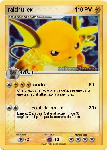 Pokemon raichu  ex