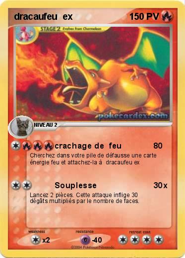 Pokemon dracaufeu  ex