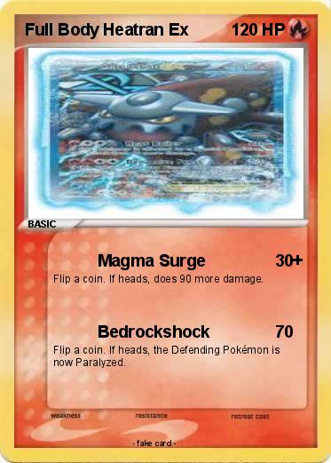 Pokemon Full Body Heatran Ex