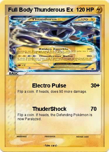 Pokemon Full Body Thunderous Ex