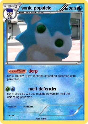 Pokemon sonic popsicle