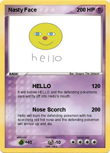 Pokemon Nasty Face