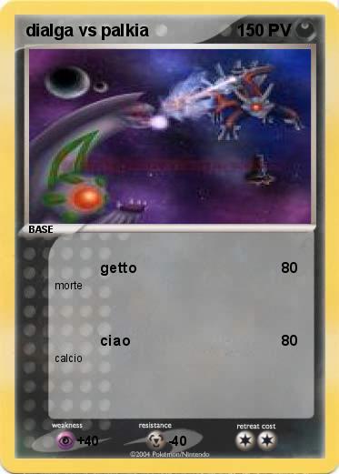 Pokemon dialga vs palkia