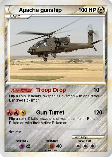 Pokemon Apache gunship