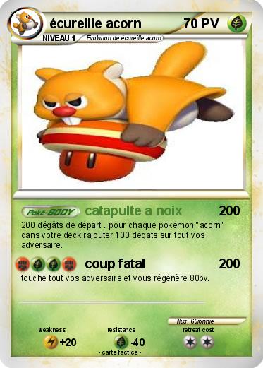 Pokemon écureille acorn