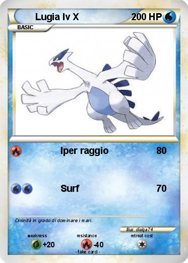 Pokemon Lugia lv X