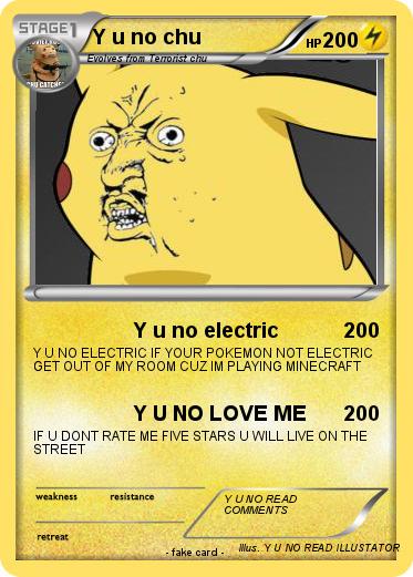 Pokemon Y u no chu