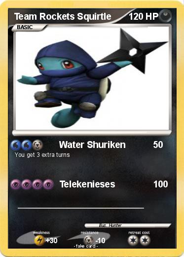 Pokemon Team Rockets Squirtle