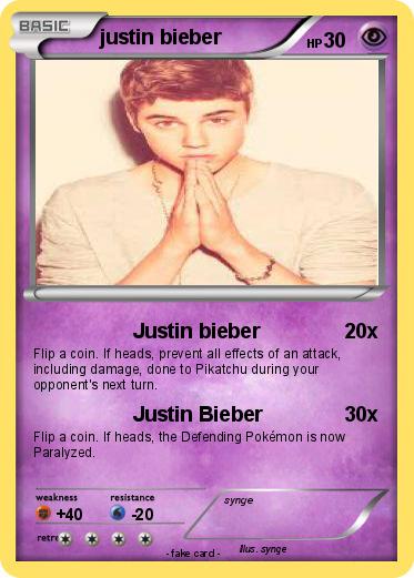 Pokemon justin bieber