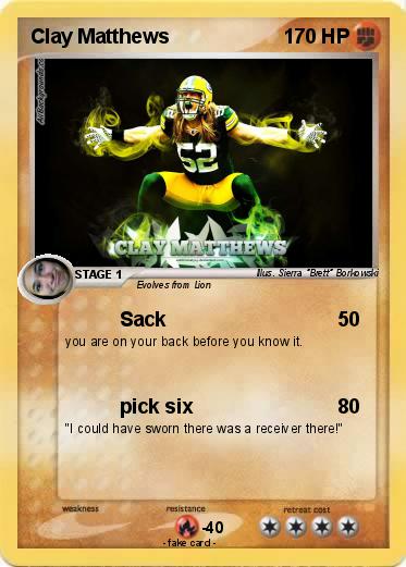 Pokemon Clay Matthews