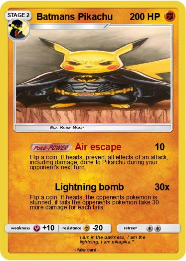 Pokemon Batmans Pikachu