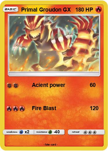 Pokemon Primal Groudon GX