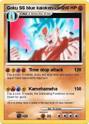Pokemon Goku SS blue kaioken
