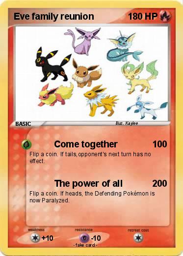 Pokemon Eve family reunion