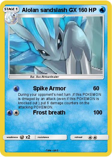 Pokemon Alolan sandslash GX