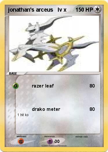 Pokemon jonathan's arceus   lv x