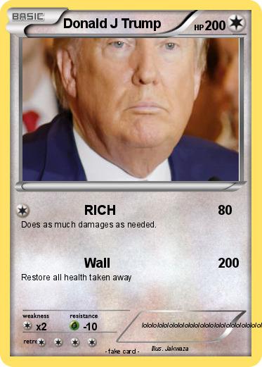 Pokemon Donald J Trump