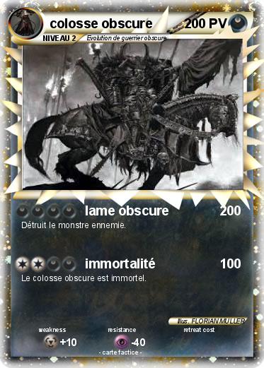 Pokemon colosse obscure