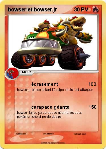 Pokemon bowser et bowser.jr