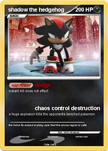 Pokemon shadow the hedgehog