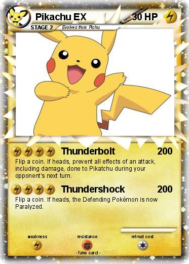 Pokemon Pikachu EX