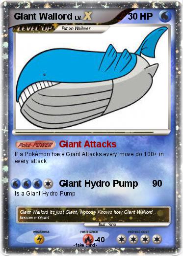 Pokemon Giant Wailord