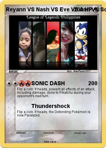 Pokemon Reyann VS Nash VS Eve VS Ann VS Sonic