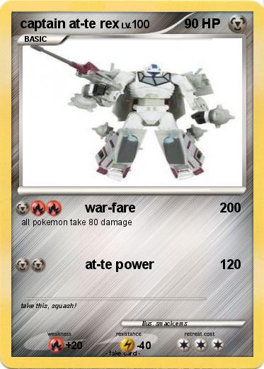 Pokemon captain at-te rex
